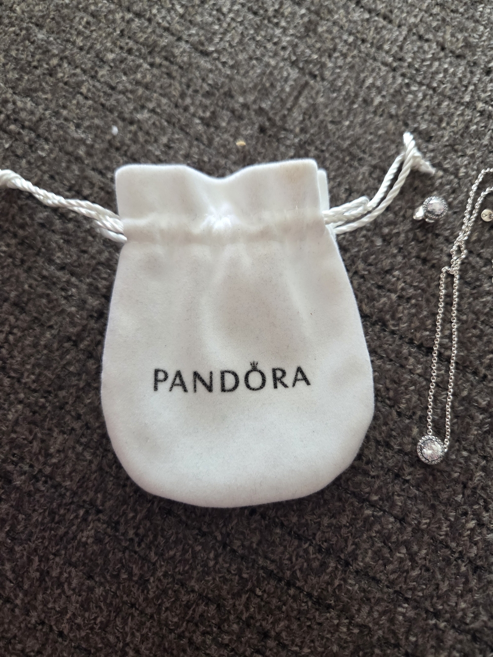 Pandora Necklace And Earring Set